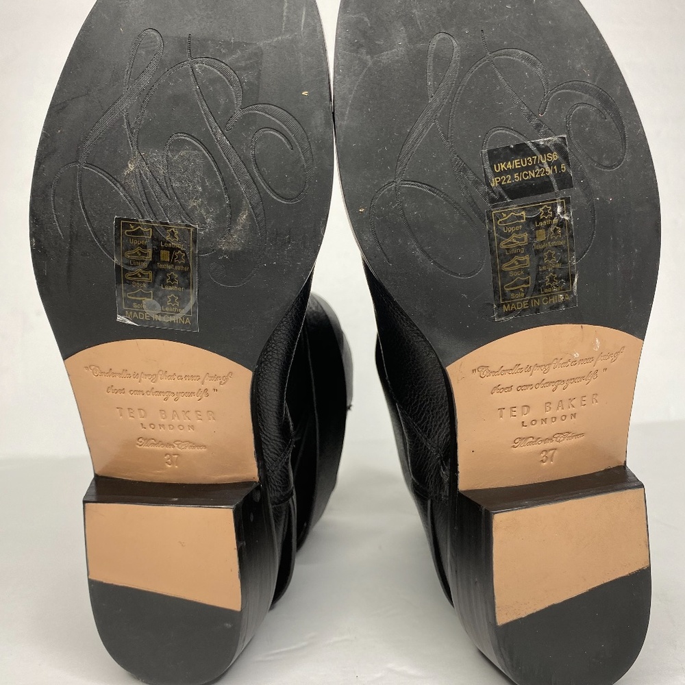 Ted Baker NOKIT Triple Buckle Leather Ankle Boots - Size 37 / 7 NEW - Picture 7 of 8
